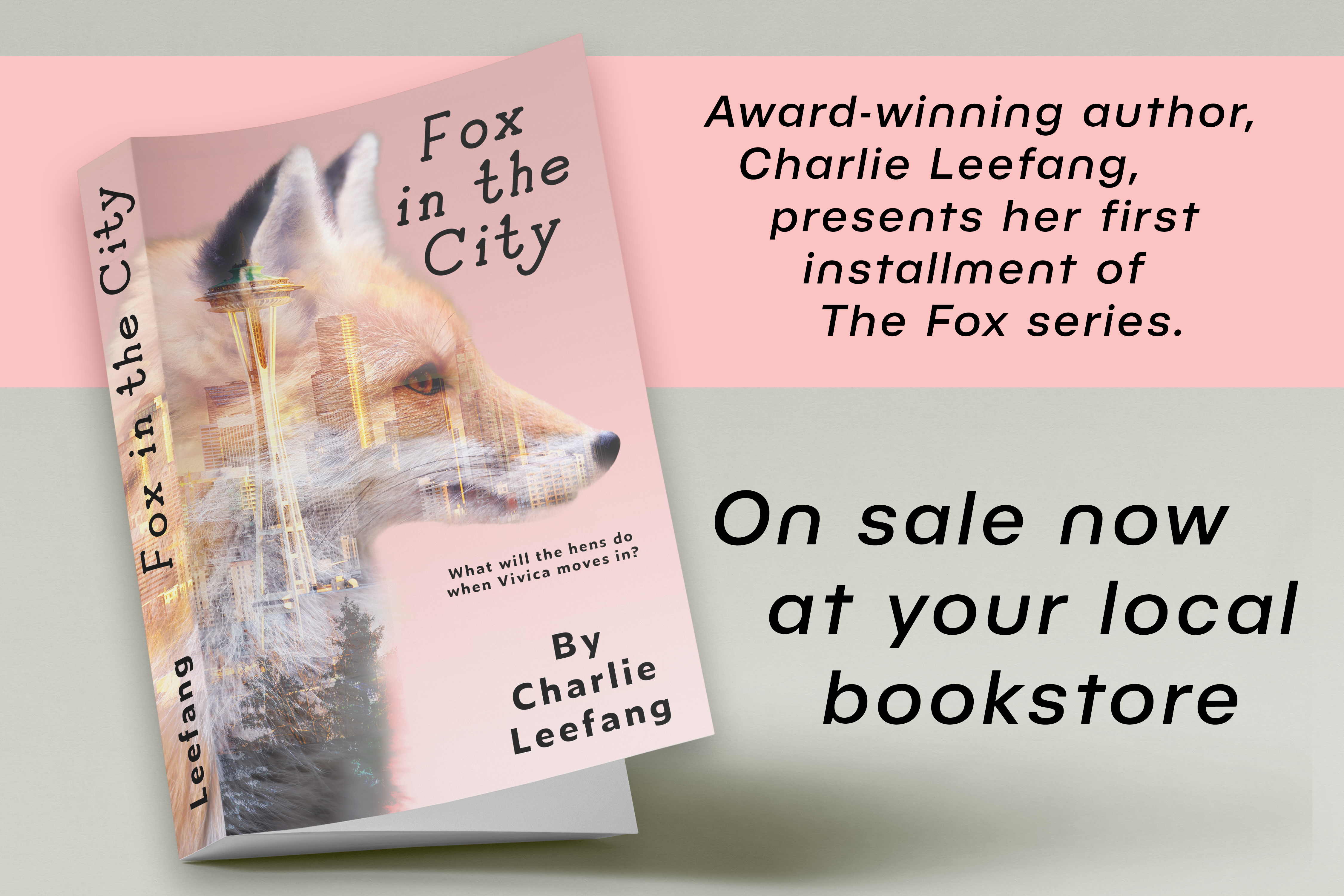'Fox in the City' Book Cover Mockup